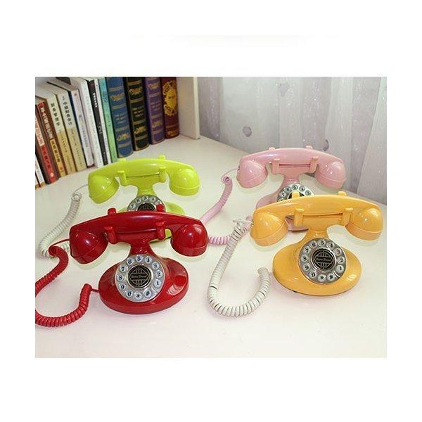 送料無料 電話機 レトロ 親機 固定電話 置物 売り込み おしゃれ インテリア 装飾 プレゼント