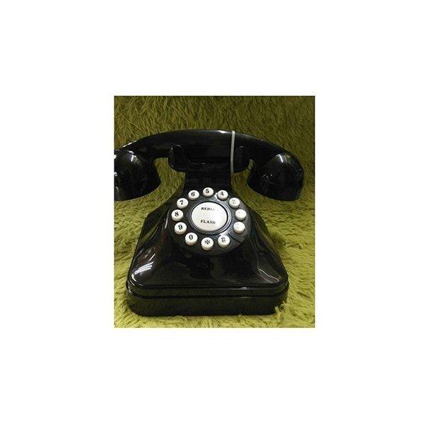 ストア 特価 送料無料 電話機 レトロ 親機 固定電話 置物 おしゃれ インテリア プレゼント 装飾 旧式 ブラック Wantannas Go Id