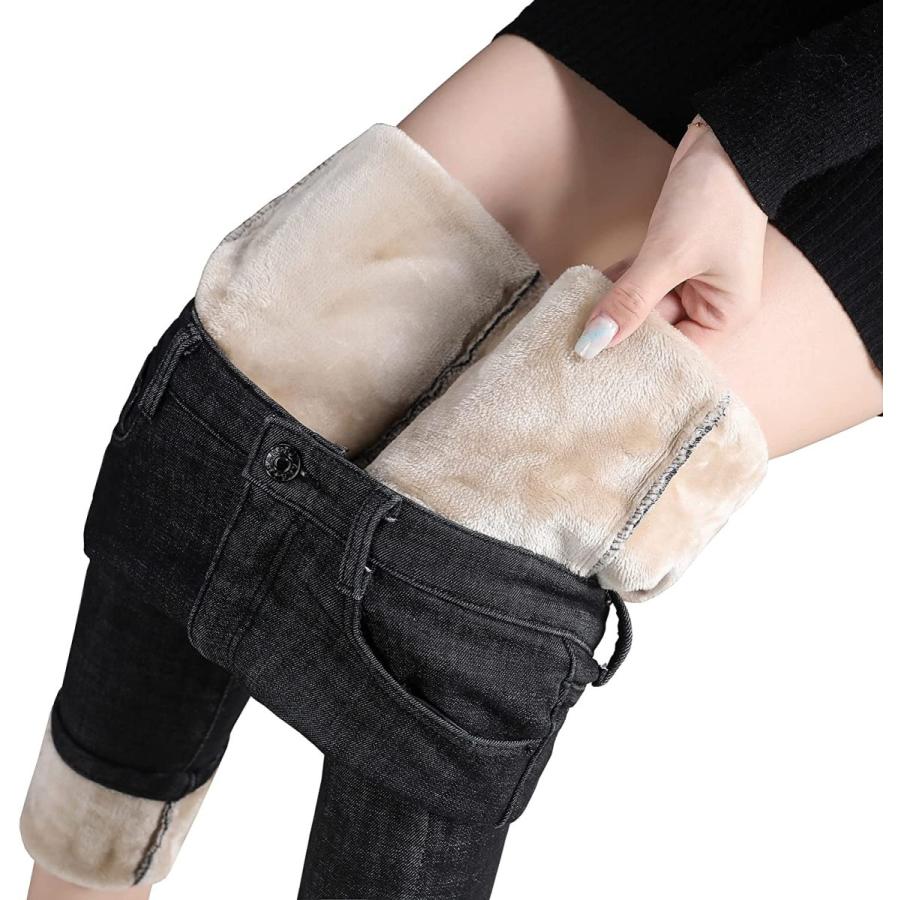 レディースファッション 人気色 女性用冬のシェルパフリース裏地付きジーンズ 暖かくスリムなハイウエスト伸縮性カシミアサーマルジーンズ ぬいぐるみ伸縮性スキニ Sg Si7kmkxt84 Www Boulevardrestaurants Com