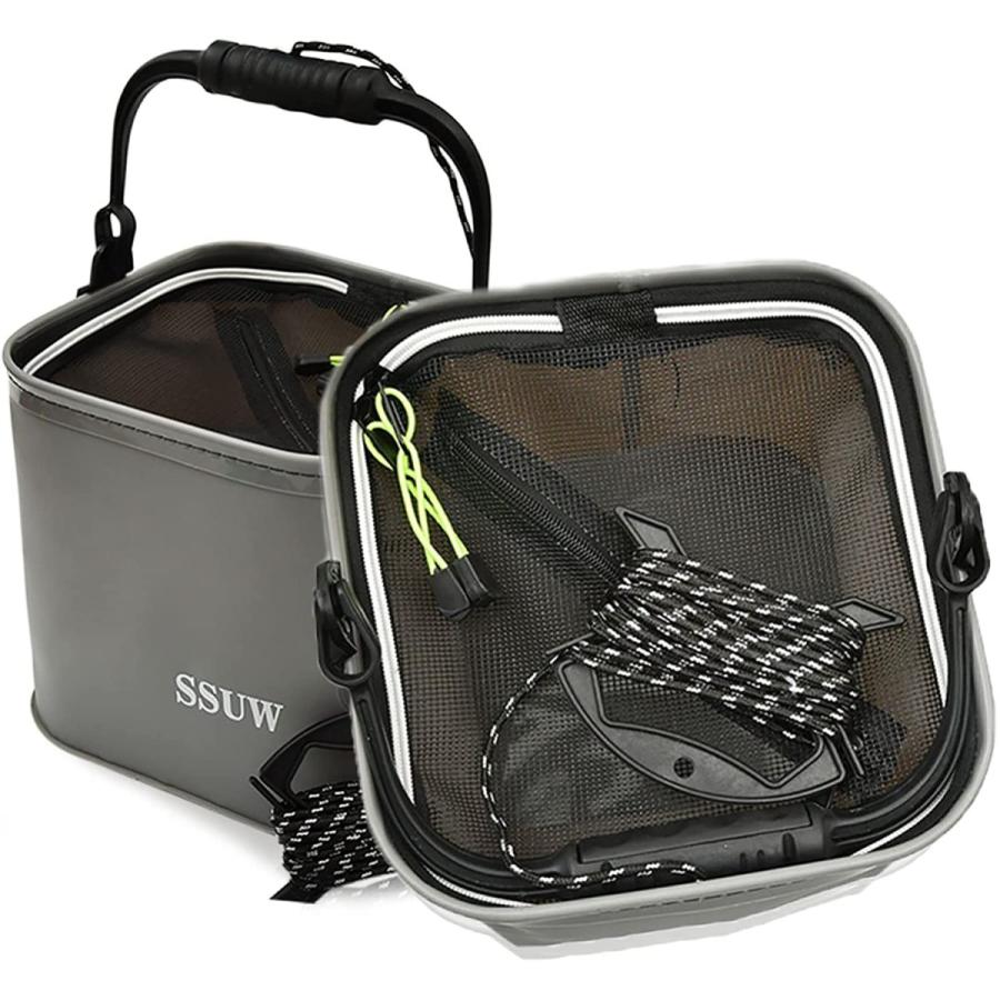 釣り バケツ 折りたたみ 水汲みバケツ ポータブル バッカン メッシュカバー付き ロープ付き Eva製品 アウトドア キャン Tc214 Tc214 齋藤商店ヤフー店 通販 Yahoo ショッピング