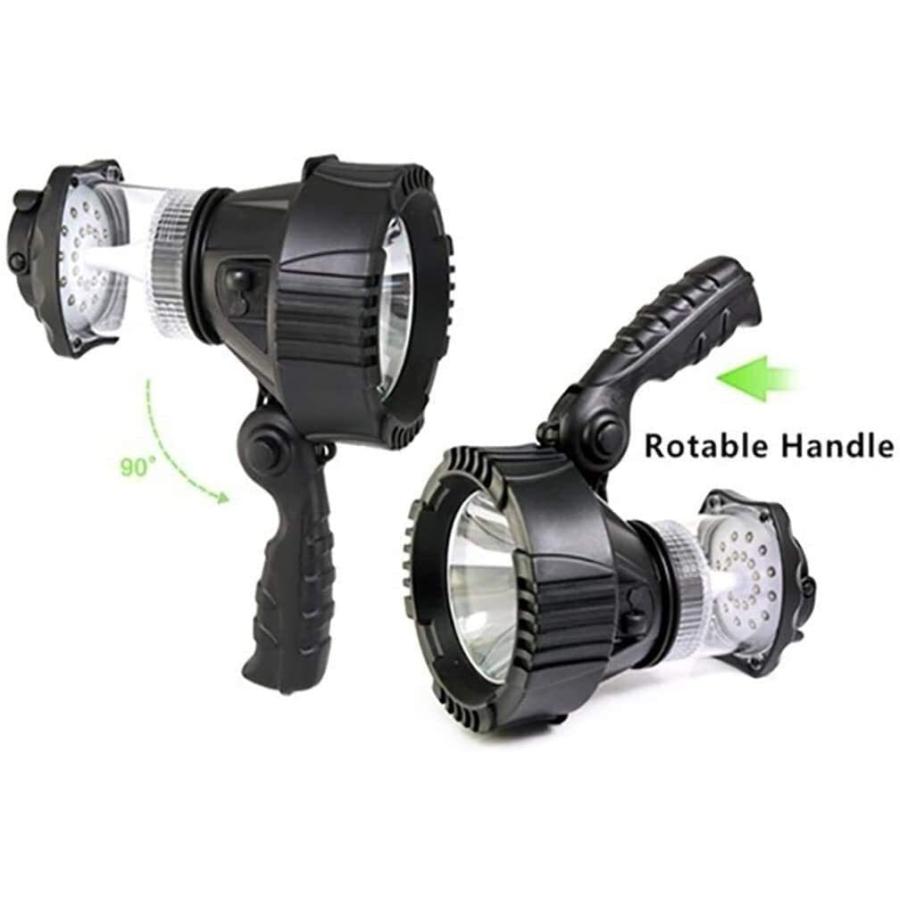 MZLXDEDIAN 懐中電灯、単一の内蔵充電式リチウムイオン電池、充電式純ビームフォーカスLED懐中電灯がスライドフォーカ(tg045) 