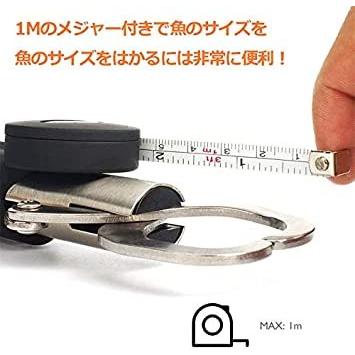 楽天ランキング1位 サファイア 計量 Th093 釣り具 魚掴み器 フィッシュグリップメジャー キャッチャー 計量機能付き メジャー付き フィッシュグリップ フィッシングメジャー はかり Www Sohojapanesedining Com