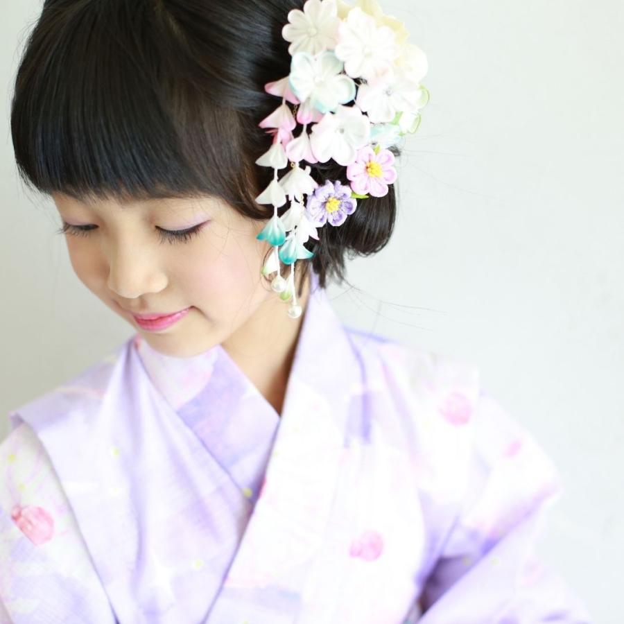 女の子 浴衣 子供 女児 子供浴衣 お稽古 日本製 かわいい 日本舞踊 