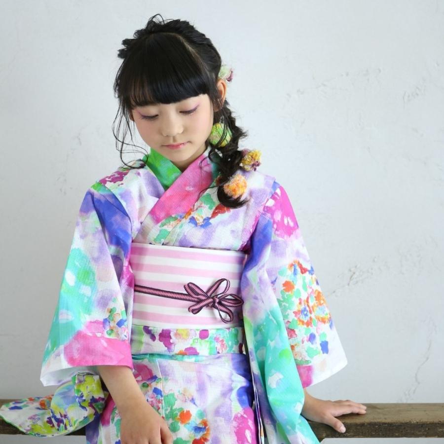 女の子 浴衣 子供 女児 子供浴衣 お稽古 日本製 かわいい 日本舞踊 