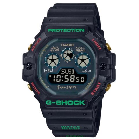 【美品】ジーショック DW-5900FA FACETASMコラボ 限定 G-SHOCK FACETASM コラボモデル DW-5900FA-1JR : さいとう時計店