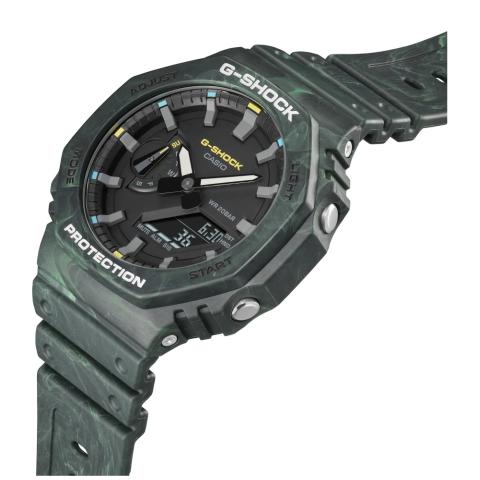 G-SHOCK オクタゴンケース MYSTIC FORESTシリーズ グリーン系 2色混成 GA-2100FR-3AJF｜saitoutokeiten｜05