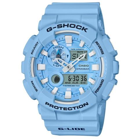 【美品】 CASIO カシオG-SHOCK Gショック GAX-100CSA G-SHOCK G-LIDE'18 夏Ver ダスティーパステル ブルー GAX-100CSA-2AJF