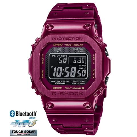 G-SHOCK フルメタル 新色 深みのあるボルドーIP処理 GMW-B5000RD-4JF 