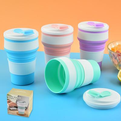 折り畳みコップ 携帯コップ コーヒー 蓋付きタンブラー 全4色 アウトドアや旅行に最適 山登り 可愛い 通勤 通学 お釣り 折りたたみカップ 正規取扱店 野外食事
