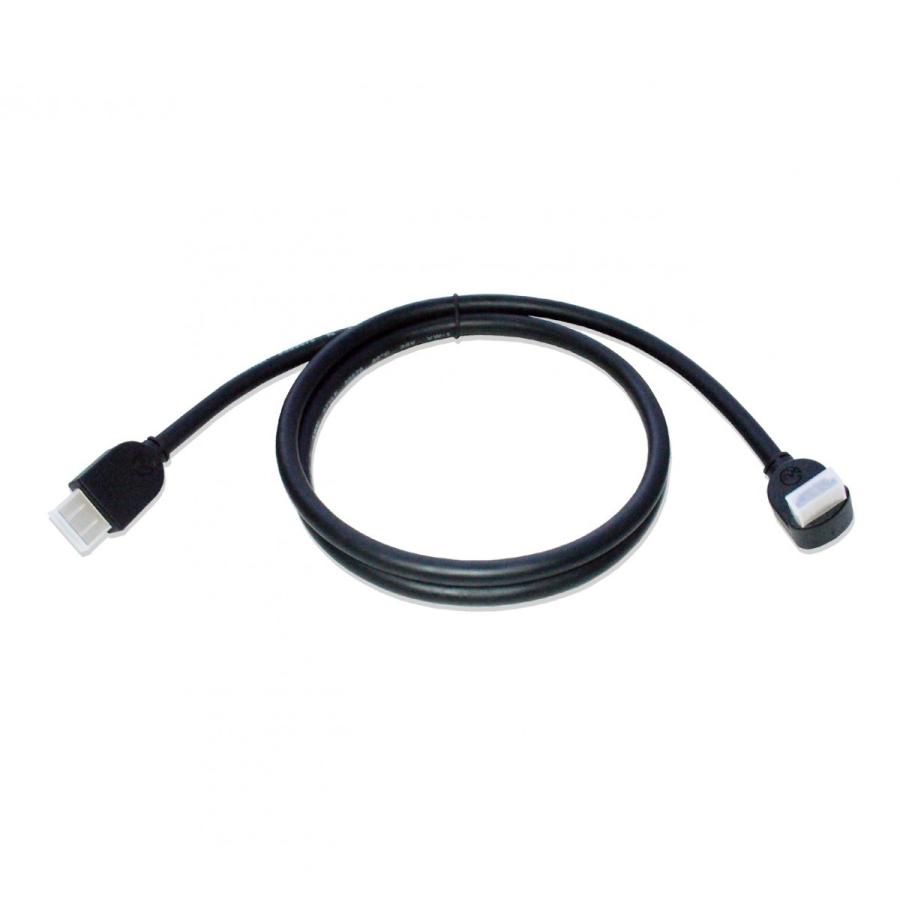 HDMIケーブル 片方L型（下向き） 1m Ver1.4 イーサネット、3D、4KX2K