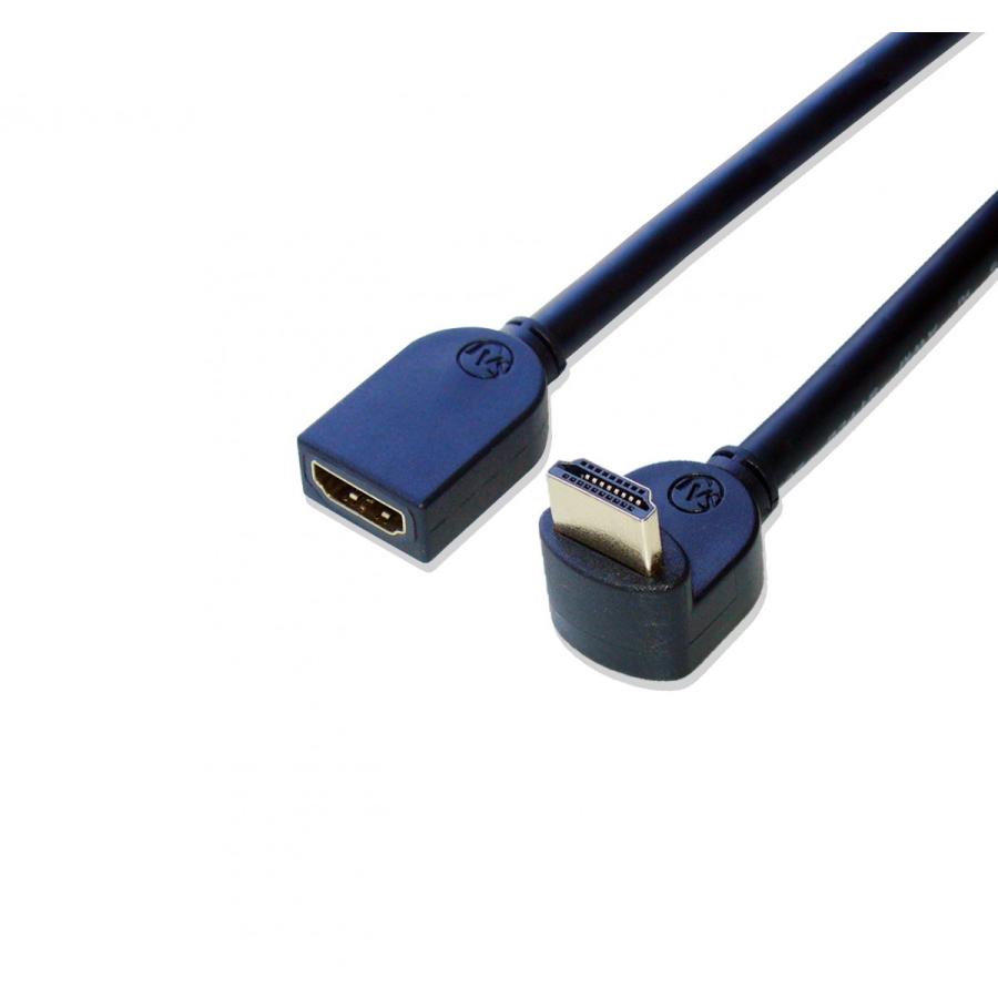 HDMI 延長 ケーブル 片方L型（下向き） 15cm｜saj-directstore｜01