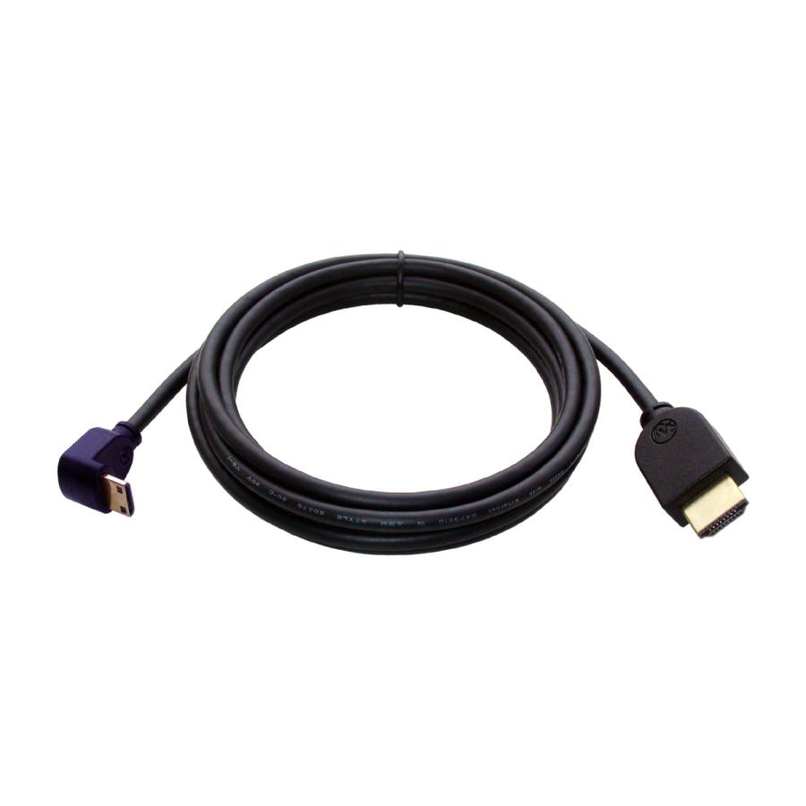 HDMI ミニHDMI 変換ケーブル 片方L型（下向き） 2m Ver1.4 イーサネット、3D、4KX2K解像度、フルHD対応 |  | 01