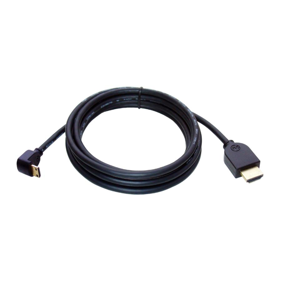 HDMI ミニHDMI 変換ケーブル 片方L型（下向き） 3m Ver1.4 イーサネット、3D、4KX2K解像度、フルHD対応 |  | 01