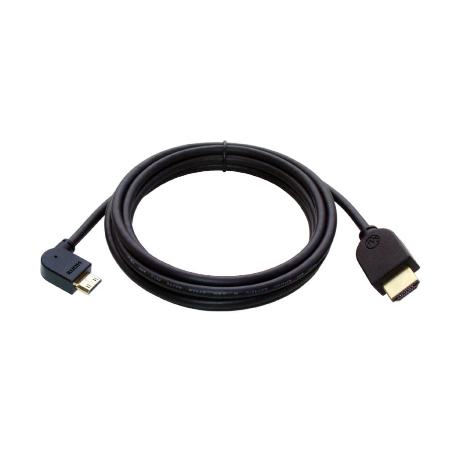 HDMI ミニHDMI 変換ケーブル 片方L型（左向き） 2m Ver1.4 イーサネット、3D、4KX2K解像度、フルHD対応 |  | 01