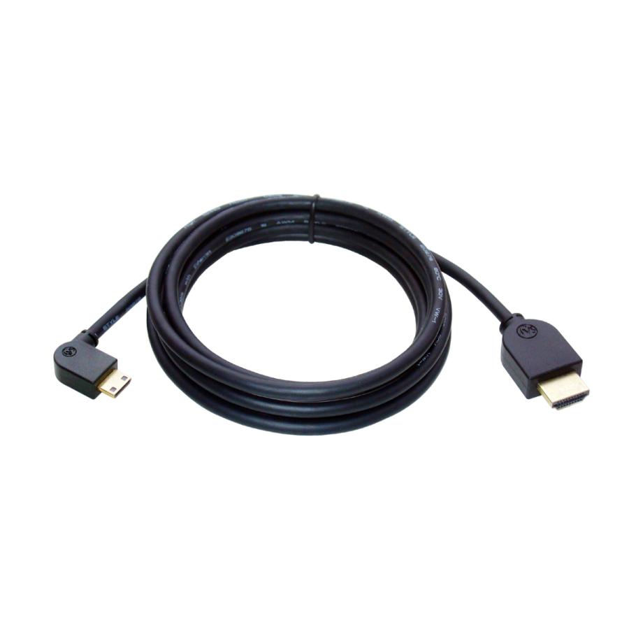 HDMI ミニHDMI 変換ケーブル 片方L型（右向き） 3m Ver1.4 イーサネット、3D、4KX2K解像度、フルHD対応 |  | 01