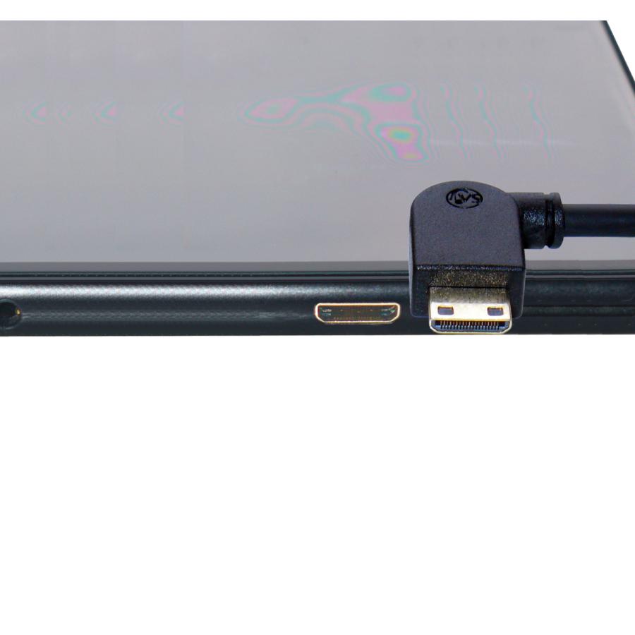 HDMI ミニHDMI 変換ケーブル 片方L型（右向き） 3m Ver1.4 イーサネット、3D、4KX2K解像度、フルHD対応 |  | 02