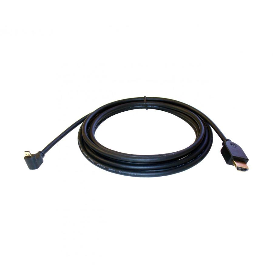 HDMI Micro L型（上向き） 変換ケーブル 3m Ver1.4 イーサネット、3D