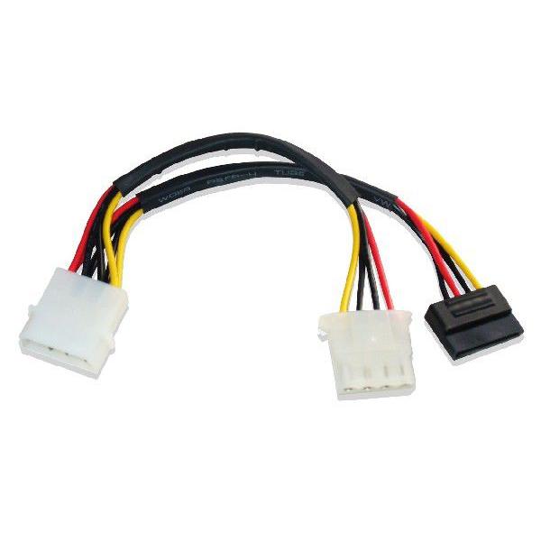 5インチ4ピンメス、シリアルATA分岐 電源ケーブル SATA III対応 |  | 01