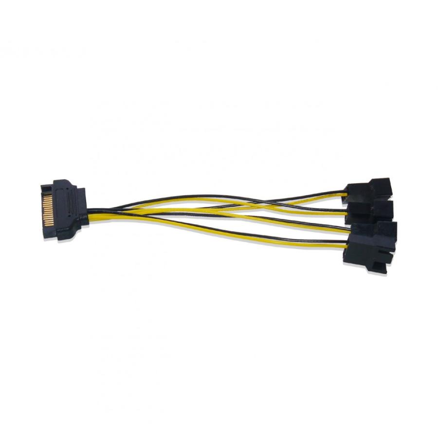 シリアルATA電源→PWMファン4分岐電源ケーブル 15cm |  | 01