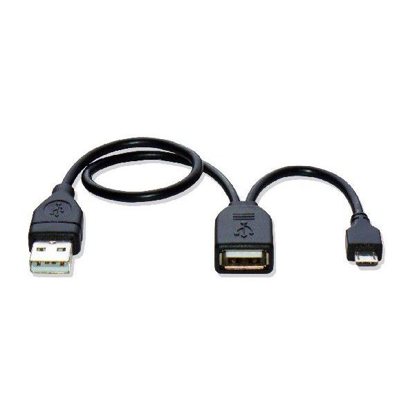 USBホストケーブル （MicroBオス-USB Aメス） 補助電源付 28cm |  | 02
