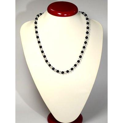 水晶トップ ネックレス　45cm オニキス 水晶 ネックレス 45cm メンズ レディース 天然石