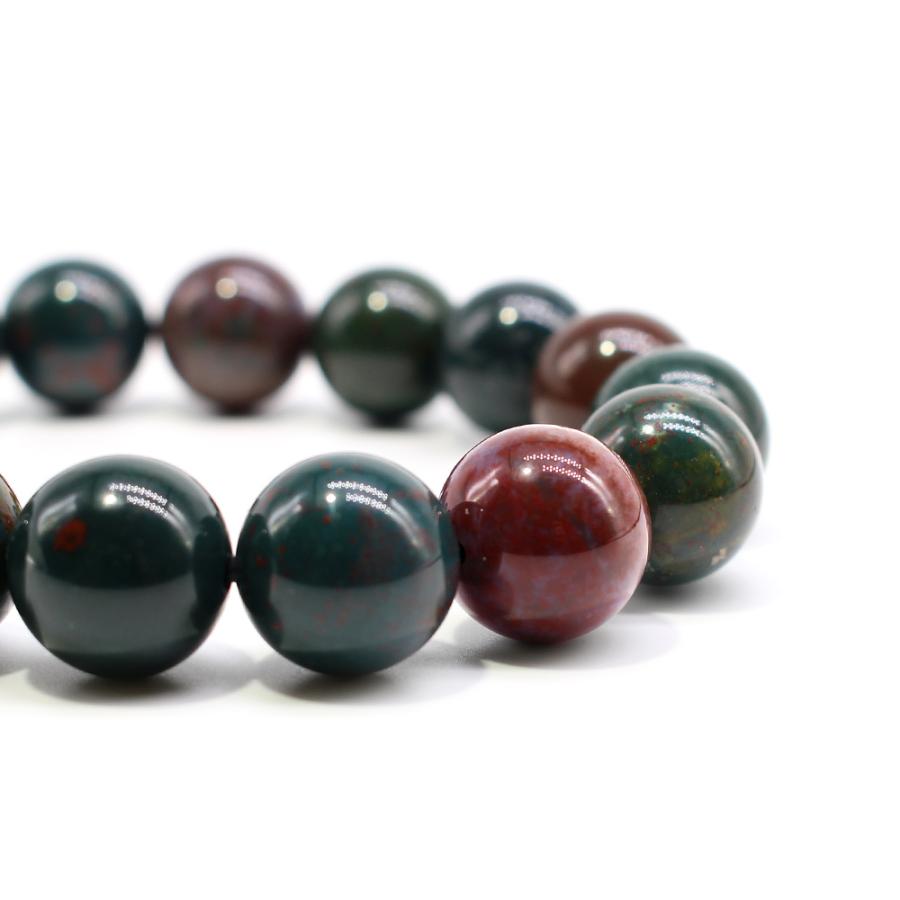 ブラッドストーン パール ブレスレット ブラッドストーン ブレスレット 12mm パワーストーン メンズ