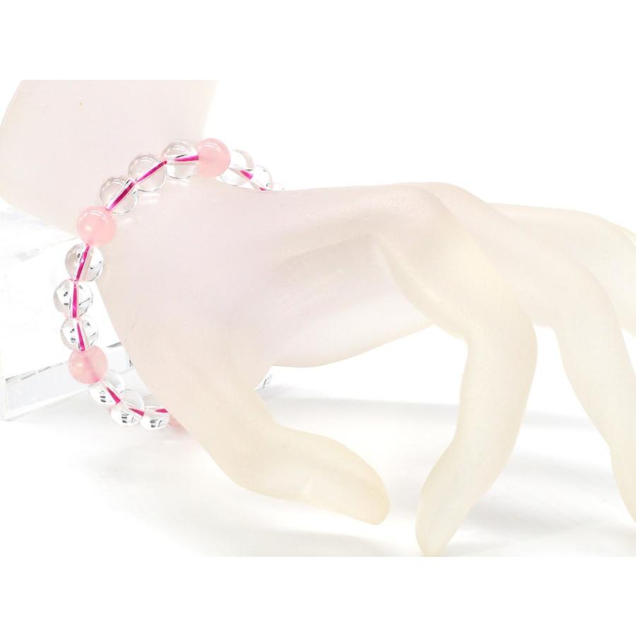 ローズクォーツ 水晶 パワーストーン ブレスレット レディース 天然石