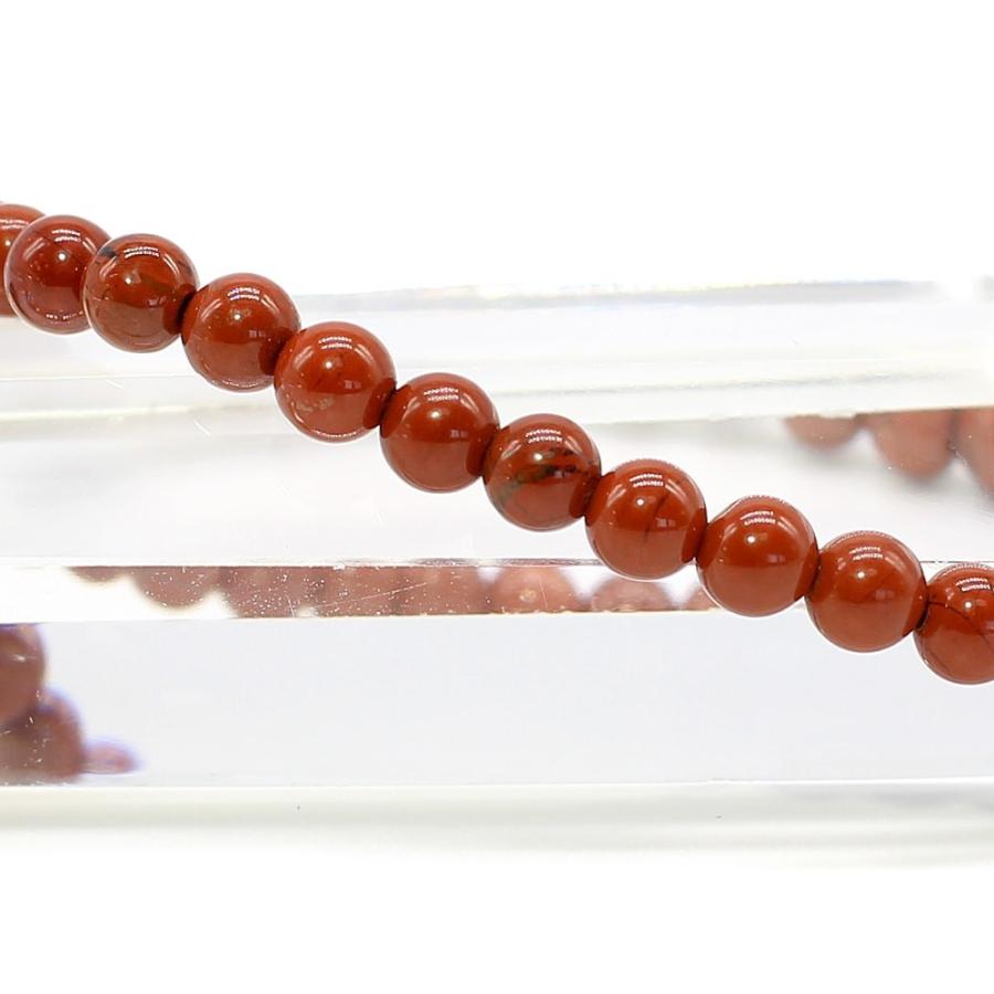 レッド ジャスパー ブレスレット 4mm パワーストーン レディース