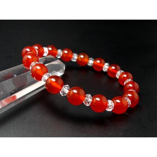 「成功と繁栄」 カーネリアン ブレスレット パワーストーン ブレスレット レディース 天然石 数珠 |  | 01