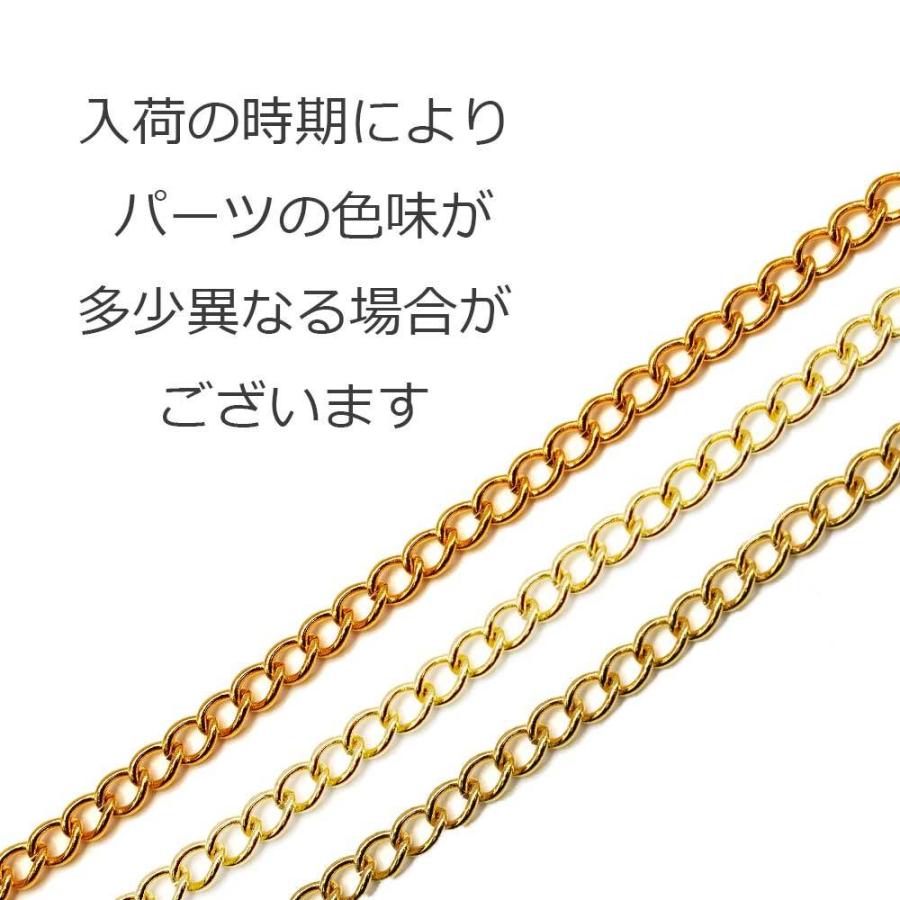 ステンレス アズキチェーン キヘイチェーン 100cm シルバー ゴールド キーホルダー 金具 ハンドメイド アクセサリーパーツ 材料 銀色 金色｜saj｜16