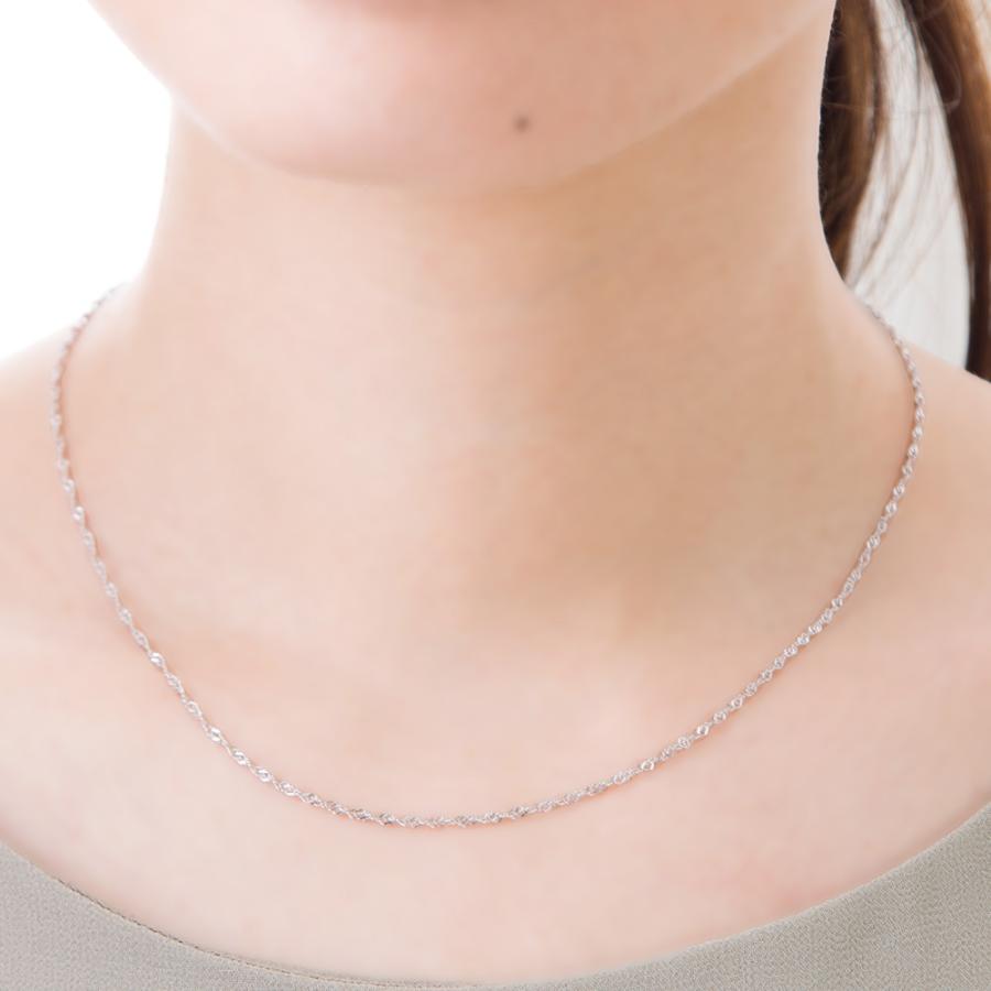 silver925 チェーンネックレス　52センチ　40g シルバー925 フォックステールチェーン ネックレス 幅3mm 50cm