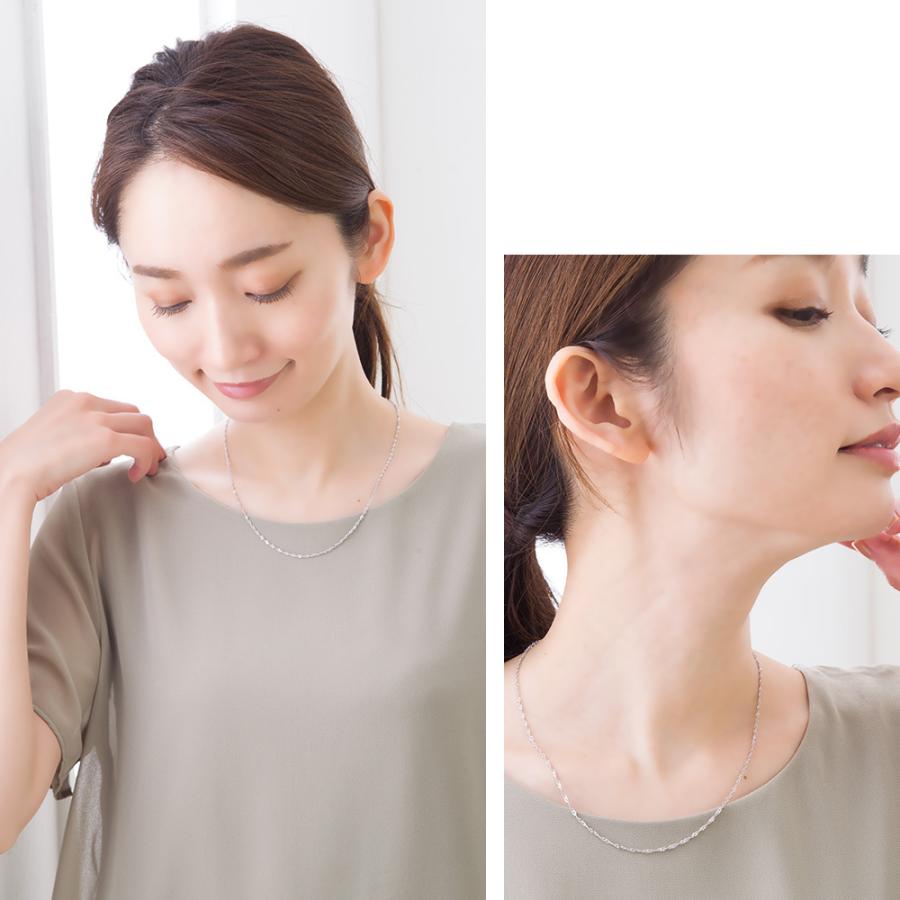 シルバー925 ペンダントチェーン 45cm スクリューチェーン ネックレス