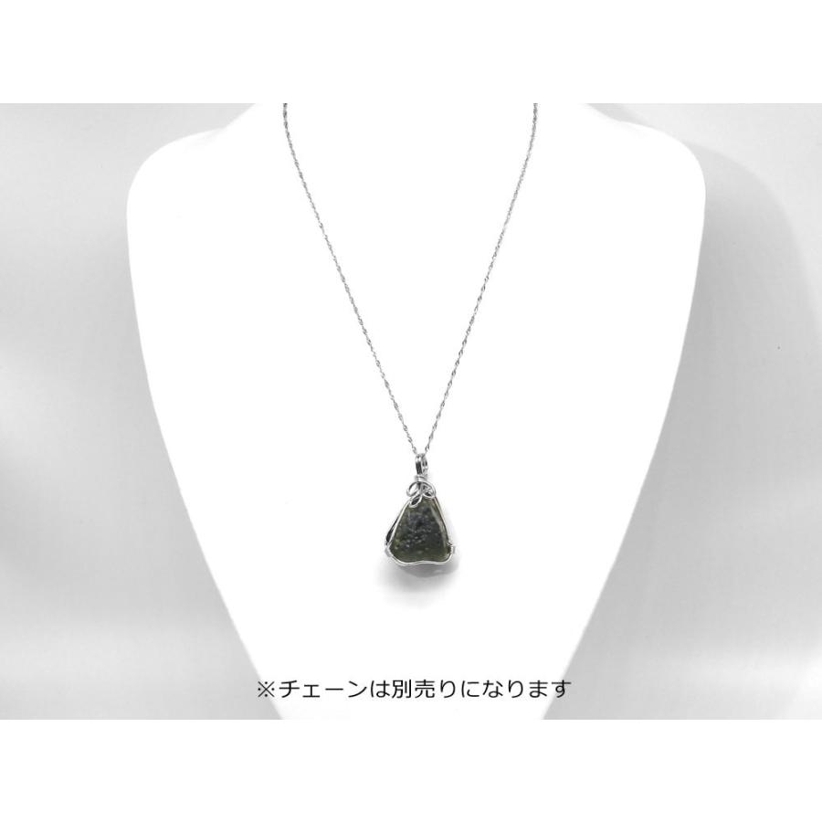 1点もの 画像現品販売」 モルダバイト ペンダントトップ 隕石 シルバー