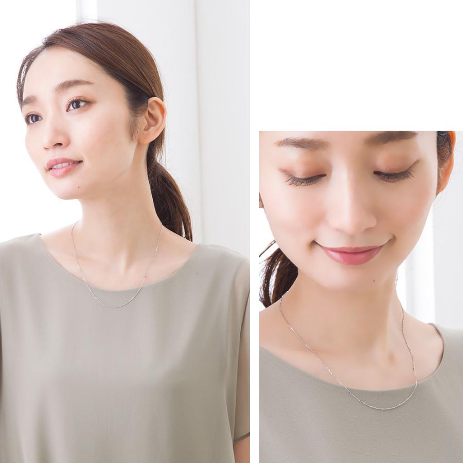 シルバー925 ペンダントチェーン 45cm アズキチェーン ネックレス 