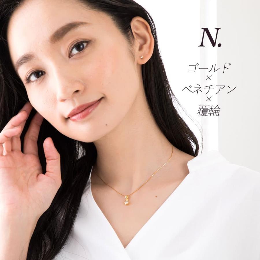 ネックレス レディース シルバー925 ペンダント 一粒 cz シンプル 金属アレルギー対応 ジュエリー アクセサリーの画像