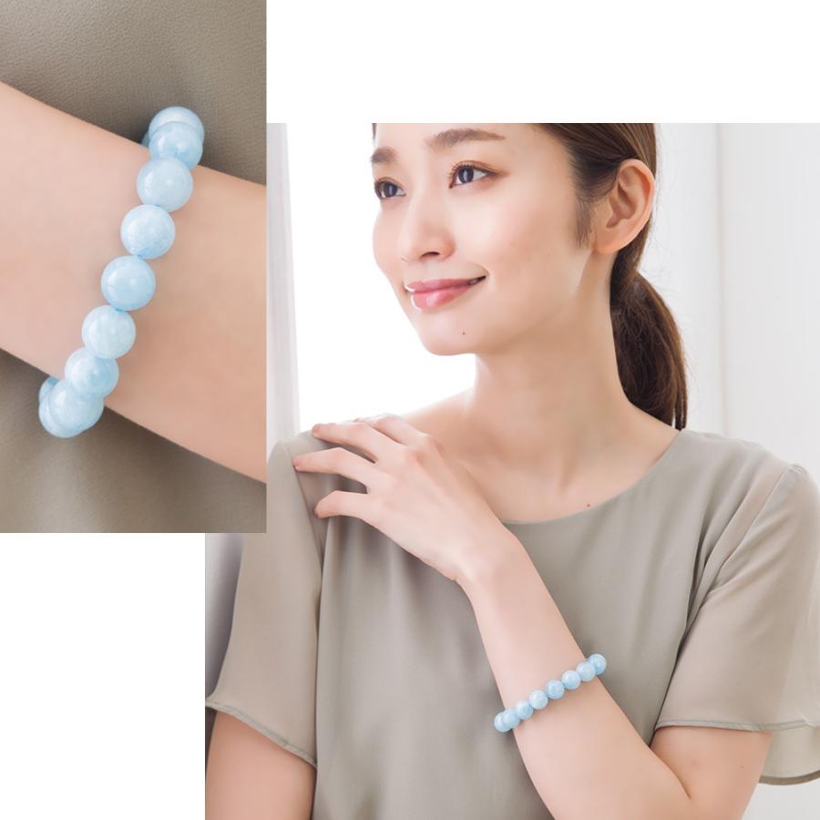 天然 アクアマリン ブレスレット 12mm パワーストーン 天然 アクアマリン ブレスレット 12mm パワーストーン