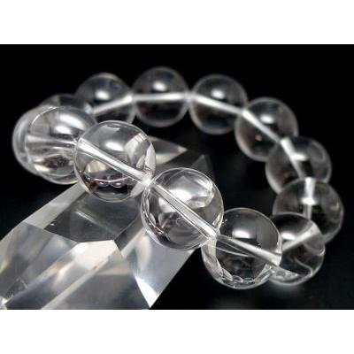 水晶 ブレスレット 16mm 男性用 パワーストーン メンズ 天然石 数珠