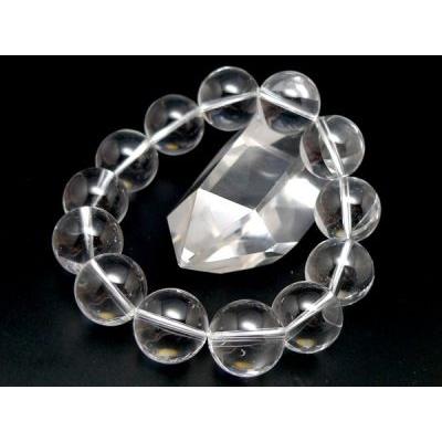 水晶 ブレスレット 16mm 男性用 パワーストーン メンズ 天然石 数珠