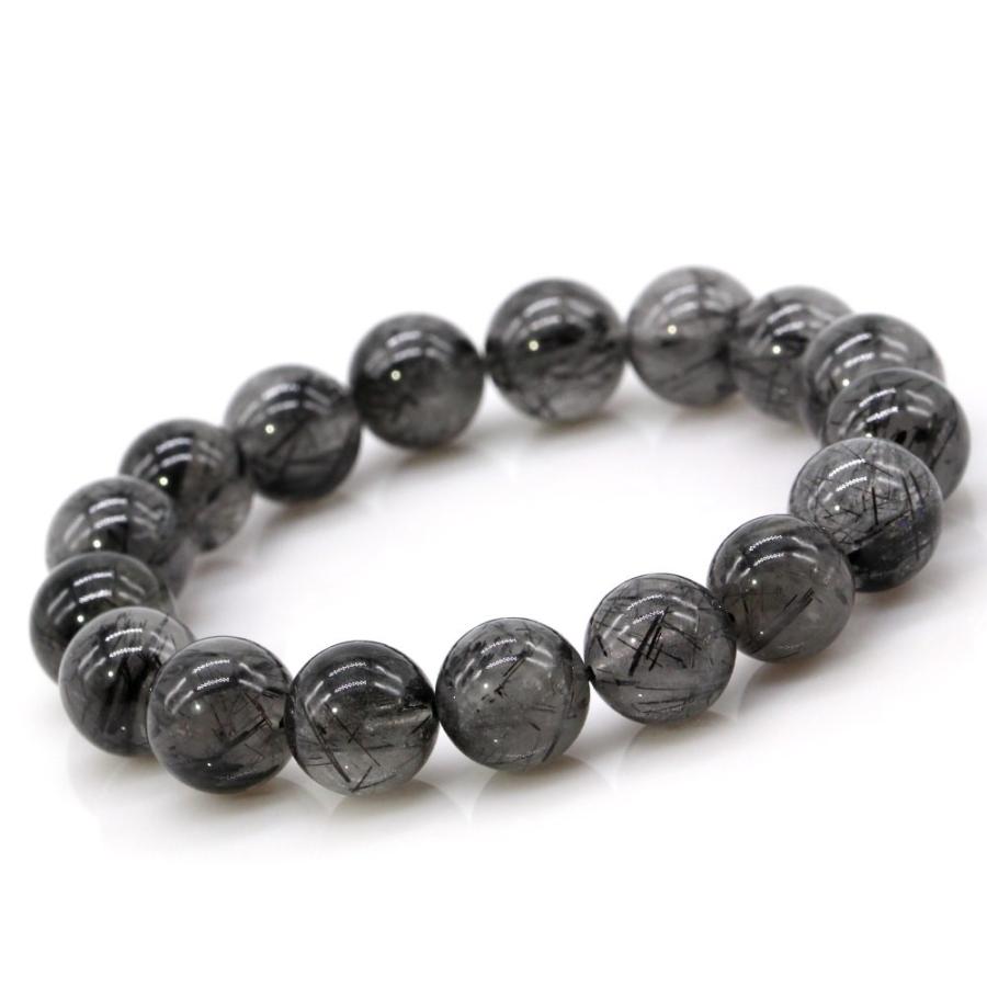 ブラックルチルクォーツ ルチルクォーツ ブレスレット 12mm 