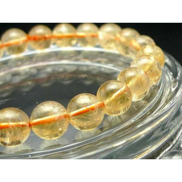 金運 シトリン ブレスレット 8mm パワーストーン メンズ