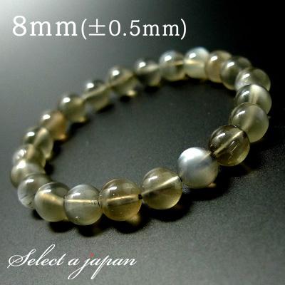 ブラックムーンストーン ブレスレット 8mm パワーストーン メンズ