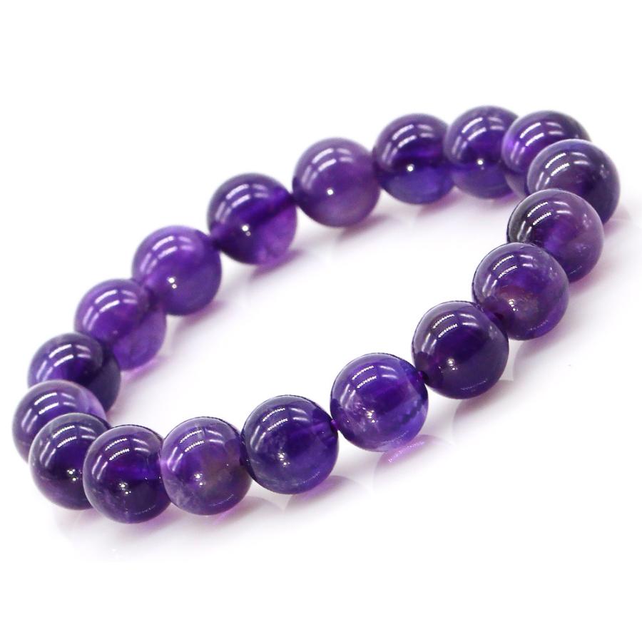 AAA アメジスト ブレスレット 10mm パワーストーン レディース メンズ