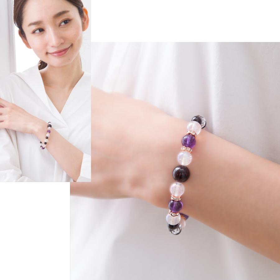 恋愛運 ガーネット アメジスト ブレスレット パワーストーン