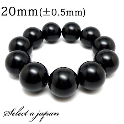 オニキス ブレスレット 20mm パワーストーン メンズ 天然石 数珠