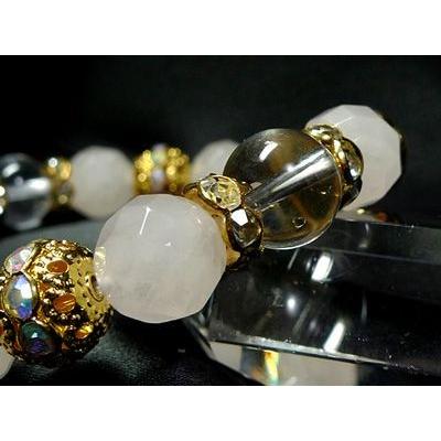 ローズクォーツ ブレスレット パワーストーン レディース 天然石 数珠