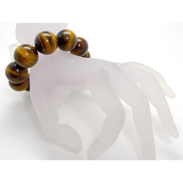 最大級」 タイガーアイ ブレスレット 20mm パワーストーン メンズ