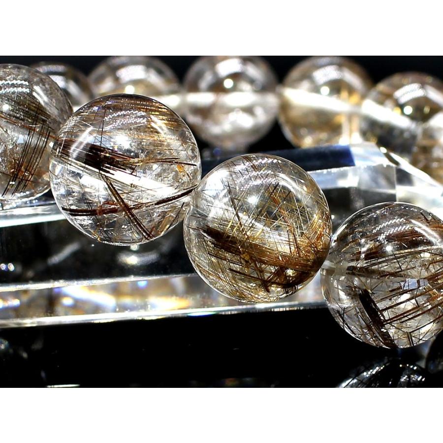 シルバールチル　16mmブレスレットー1 1点もの 現品」 シルバールチル ルチルクォーツ ブレスレット 16mm