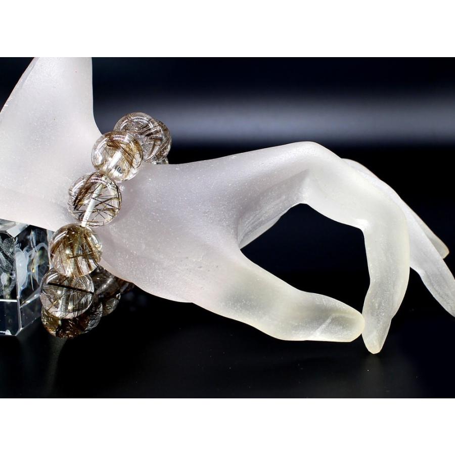 1点もの 現品」 シルバールチル ルチルクォーツ ブレスレット 16mm