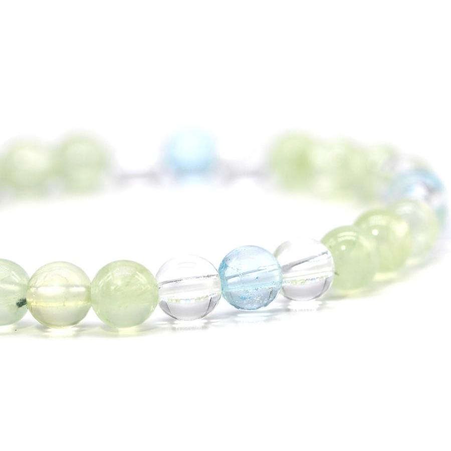 合格祈願 ブルートパーズ ブレスレット パワーストーン メンズ