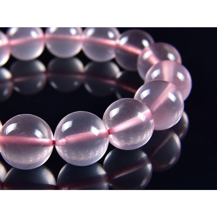 ローズクォーツ ブレスレット 12mm モザンビーク産 パワーストーン